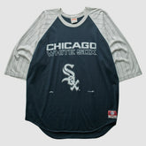 Chicago White Sox Nutmeg Mills 90s T-Shirt - Navy Vintage