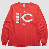 Cincinnati Reds Majestic 2000s T-Shirt - Red Vintage