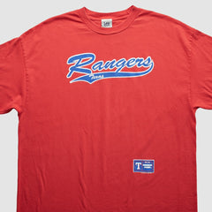 Texas Rangers Lee Apparel 2000s T-Shirt - Red Vintage