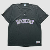 Colorado Rockies Russell 1996 T-Shirt - Black Vintage