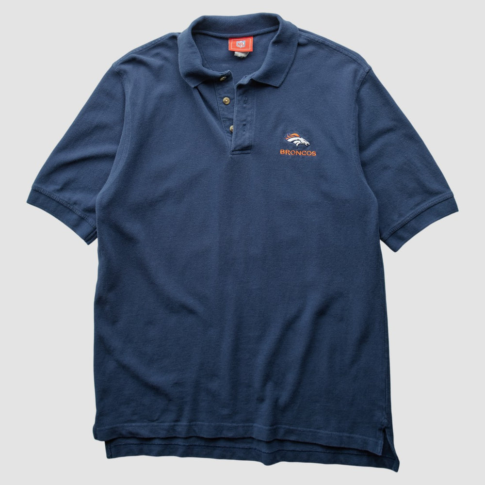 Denver Broncos NFL 2000s Polo - Navy Vintage discount