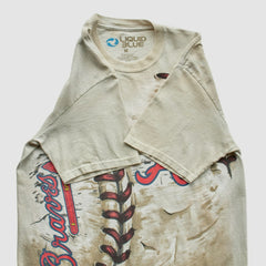 Atlanta Braves Liquid Blue 2014 T-Shirt - Beige Vintage