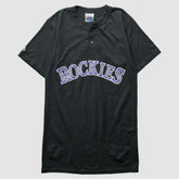 Colorado Rockies Majestic 2000s T-Shirt - Black Vintage