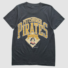Pittsburgh Pirates Logo 7 1989 T-Shirt - Black Vintage