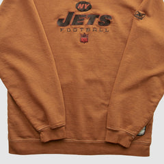 New York Jets Reebok 2000s Pullover Sweatshirt - Brown Vintage online