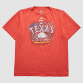 Texas Rangers Majestic 2011 T-Shirt - Red Vintage