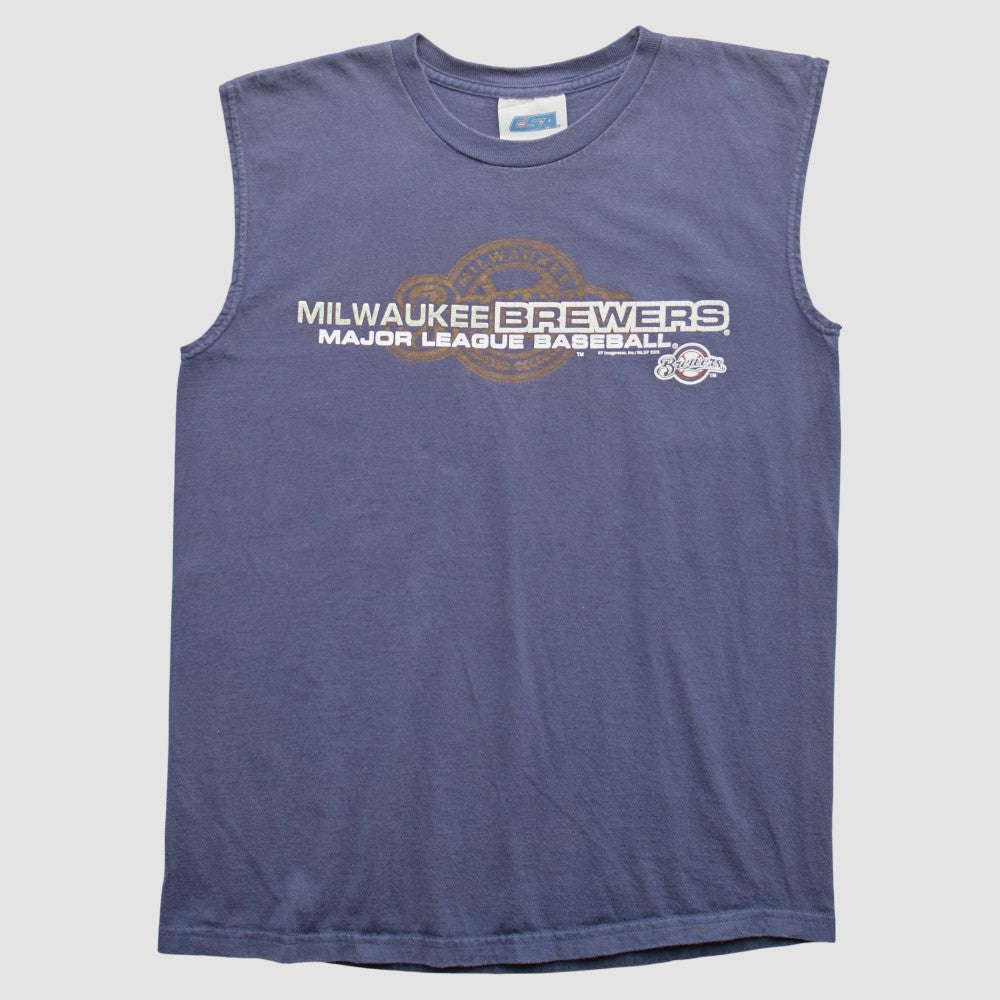 Milwaukee Brewers 2005 Tank - Blue Vintage