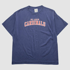 St. Louis Cardinals Adidas 2000s T-Shirt - Navy Vintage