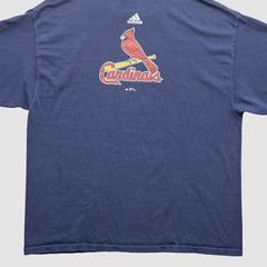 St. Louis Cardinals Adidas 2000s T-Shirt - Navy Vintage