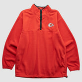 Kansas City Chiefs NFL 2000s 1/4 Zip Sweatshirt - Red Vintage online