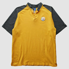Pittsburgh Steelers Reebok 2000s T-Shirt - Yellow Vintage for sale