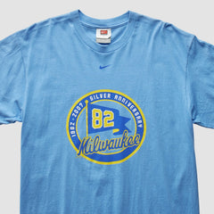 Milwaukee Brewers 2007 T-Shirt - Light Blue Vintage | Nike