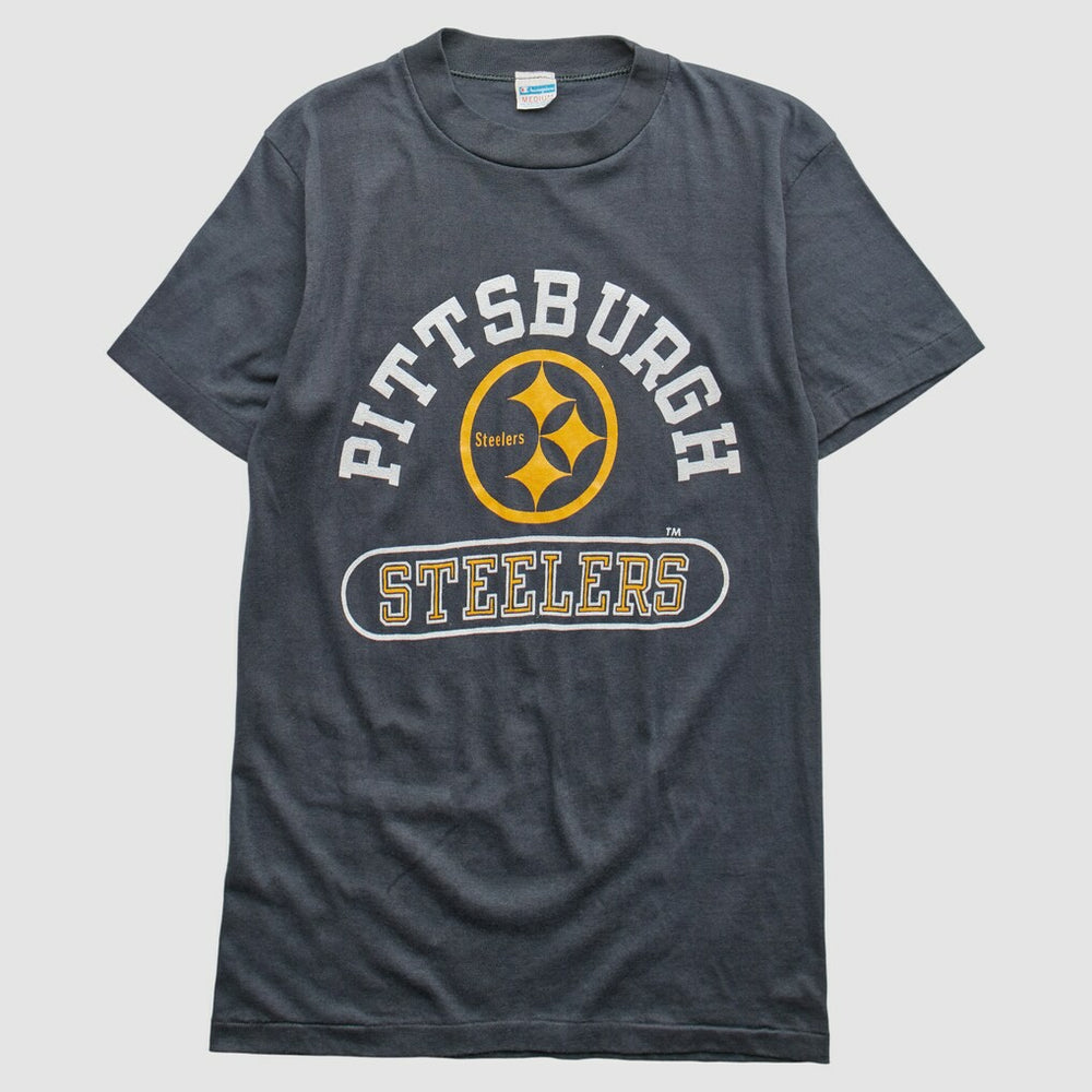 Pittsburgh Steelers Champion 80s T-Shirt - Gray Vintage outlet