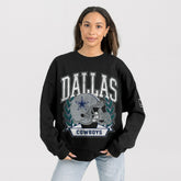 Dallas Cowboys Gameday Couture Women's Oversized Victory Lane Black Label Premium Fleece Sweatshirt - Black online