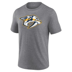 Nashville Predators Heritage Custom Tri-Blend T-Shirt Gray