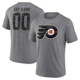 Philadelphia Flyers Heritage Custom Tri-Blend T-Shirt Gray