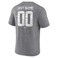 Tampa Bay Lightning Heritage Custom Tri-Blend T-Shirt Gray