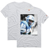 Barry Sanders Detroit Lions Homage Unisex Pay Homage Tri-Blend T-Shirt - Ash discount