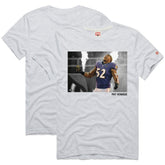 Ray Lewis Baltimore Ravens Homage Unisex Pay Homage Tri-Blend T-Shirt - Ash outlet