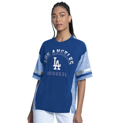 Los Angeles Dodgers G-III 4Her by Carl Banks Women's Off-Season Oversized Top - Royal