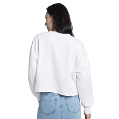 New York Mets G-III 4Her by Carl Banks Women's Bleachers Cropped Pullover Sweatshirt - White