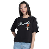 San Francisco Giants G-III 4Her by Carl Banks Women's Classic Play Cropped T-Shirt - Black