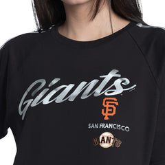 San Francisco Giants G-III 4Her by Carl Banks Women's Classic Play Cropped T-Shirt - Black