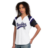 Colorado Rockies Starter Women's Game On Notch Neck T-Shirt - White