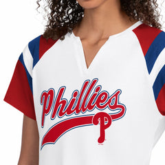 Philadelphia Phillies Starter Women's Game On Notch Neck T-Shirt - White