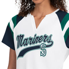 Seattle Mariners Starter Women's Game On Notch Neck T-Shirt - White