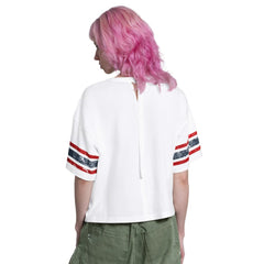 Cleveland Guardians Starter Women's Cropped Hurry Up Offense T-Shirt - White