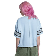 Texas Rangers Starter Women's Cropped Hurry Up Offense T-Shirt - Light Blue
