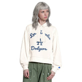 Los Angeles Dodgers Starter Women's Baseline Hoodie Sweatshirt - Cream