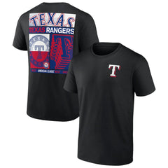 Texas Rangers Profile Big & Tall Two-Sided Graphic T-Shirt - Black