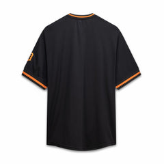 Detroit Tigers Big & Tall Pop Texture V-Neck T-Shirt - Black
