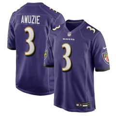 Chidobe Awuzie Baltimore Ravens Team Game Jersey - Purple | Nike outlet