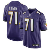 Carson Vinson Baltimore Ravens Team Game Jersey - Purple | Nike cheap