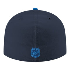 Winnipeg Jets New Era Core Logo Two-Tone 59FIFTY Fitted Hat Navy