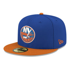 New York Islanders New Era Core Logo Two-Tone 59FIFTY Fitted Hat Blue