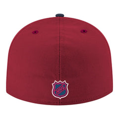 Colorado Avalanche New Era Core Logo Two-Tone 59FIFTY Fitted Hat Burgundy