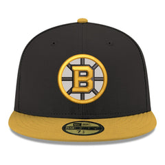 Boston Bruins New Era Core Logo Two-Tone 59FIFTY Fitted Hat Black