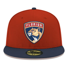 Florida Panthers New Era Core Logo Two-Tone 59FIFTY Fitted Hat Red
