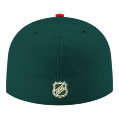 Minnesota Wild New Era Core Logo Two-Tone 59FIFTY Fitted Hat Green
