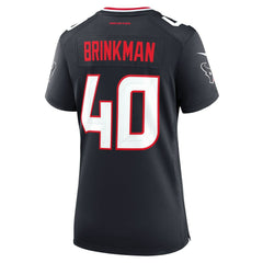 Austin Brinkman Houston Texans Women's Team Game Jersey - Navy | Nike on sale
