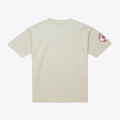 David Ortiz Boston Red Sox Cooperstown Collection Throwback Name & Number T-Shirt - Cream | Mitchell & Ness
