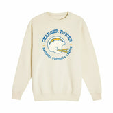 Los Angeles Chargers The Wild Collective Unisex Charger Power Fleece Sweatshirt - Cream sale