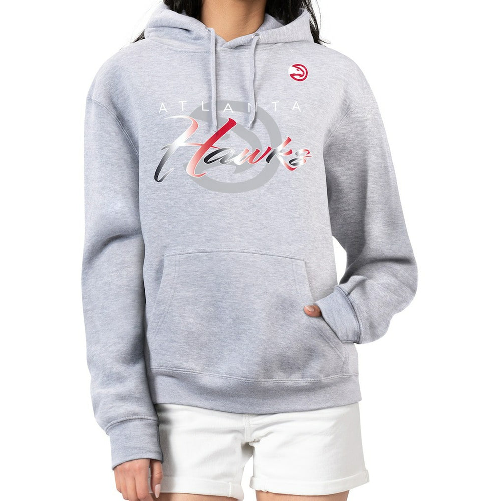 Atlanta Hawks G-III 4Her by Carl Banks Women's Shadow Logo Tri-Blend Fleece Hoodie - Gray sale