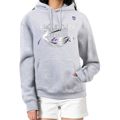 Sacramento Kings G-III 4Her by Carl Banks Women's Shadow Logo Tri-Blend Fleece Hoodie - Gray cheap
