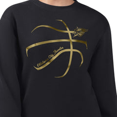 Oklahoma City Thunder G-III 4Her by Carl Banks Women's Metallic Print Basketball Sketch Fleece Sweatshirt - Black shop