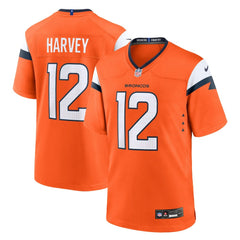 RJ Harvey Denver Broncos Team Game Jersey - Orange | Nike for sale